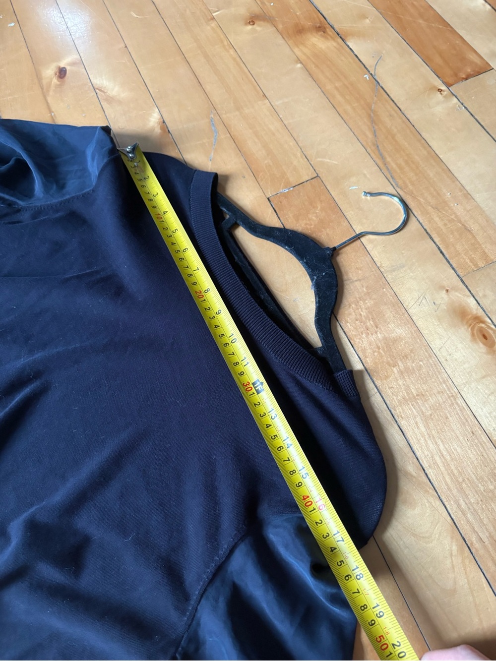 COS Sz M Navy Mixed Media Cotton Silk Minimalist Sweater - Picture 10 of 10